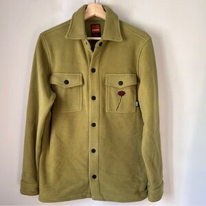 Thirtytwo snowboard Green Utility Jacket with Relaxed Fit and Wool-Like Texture